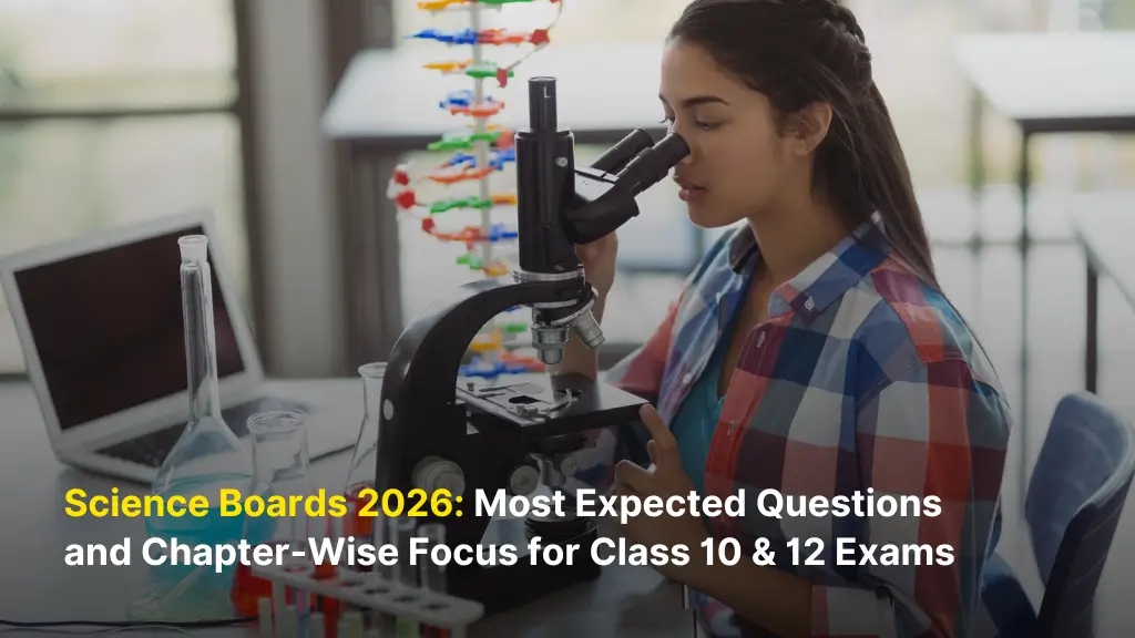 Science Boards 2026: Most Expected Questions and Chapter-Wise Focus for Class 10 & 12 Exams 1 Science Boards 2026 Most Expected Questions