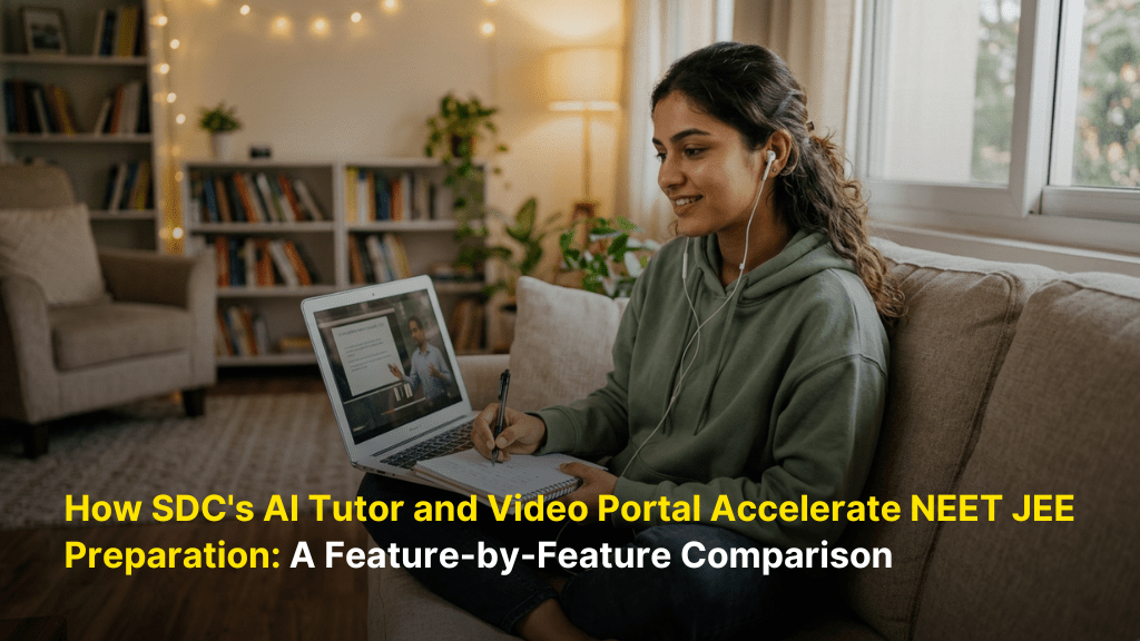 How SDC's AI Tutor and Video Portal Accelerate NEET JEE Preparation: A Feature-by-Feature Comparison 2 How SDC’s AI Tutor and Video Portal Accelerate NEET JEE Preparation: A Feature-by-Feature Comparison