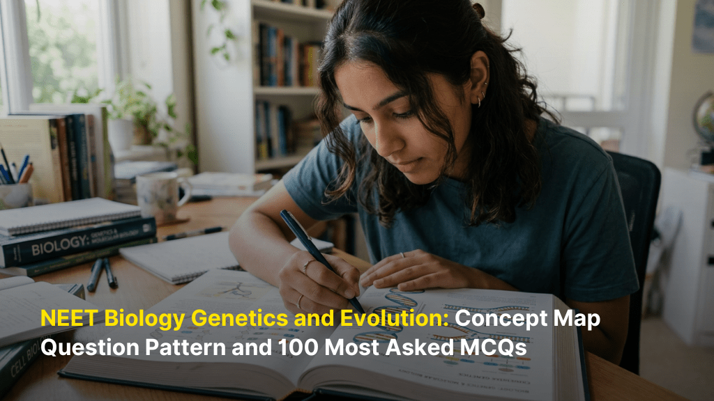 NEET Biology Genetics and Evolution: Concept Map, Question Pattern and High-Yield MCQs 1 NEET Biology Genetics and Evolution Concept Map Question Pattern and 100 Most Asked MCQs