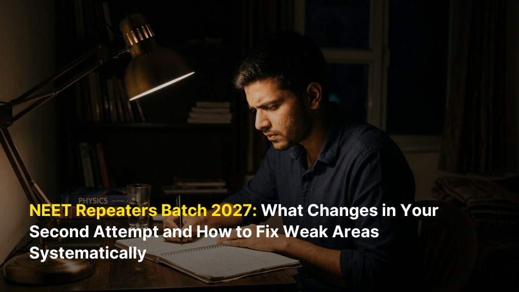 NEET Repeaters Batch 2027: What Changes in Your Second Attempt and How to Fix Weak Areas Systematically 1 NEET Repeaters Batch 2027 What Changes in Your Second Attempt and How to Fix Weak Areas Systematically