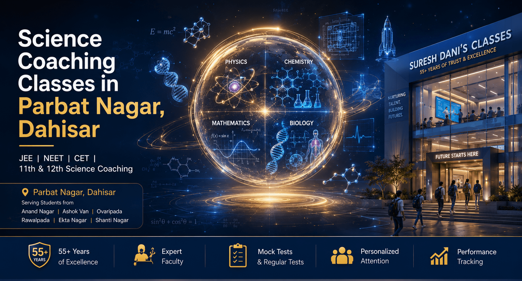 Science Coaching Classes in Parbat Nagar, Dahisar | JEE, NEET, CET & 11th–12th Science Coaching 1 Science Coaching Classes in Parbat Nagar Dahisar with expert coaching for JEE NEET CET and 11th 12th Science students