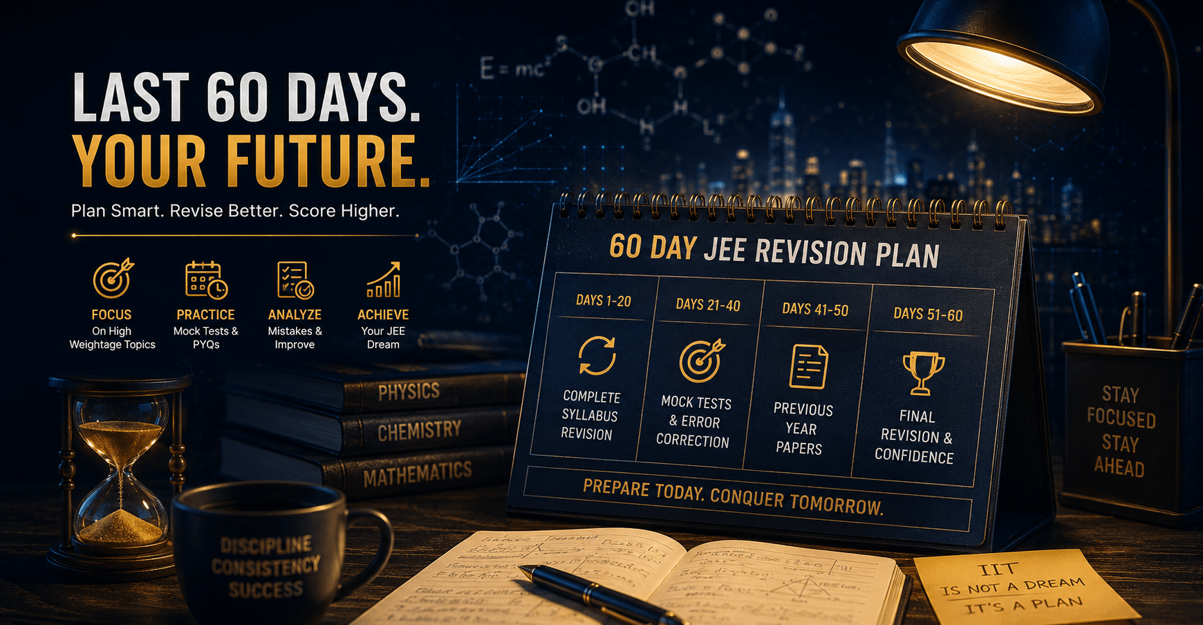 JEE Revision Strategy for Last 60 Days 1 Student following JEE Revision Strategy for Last 60 Days with study planner