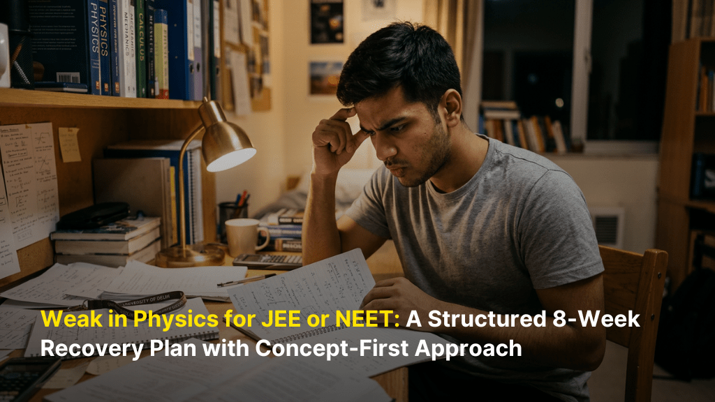 Weak in Physics for JEE or NEET? A Structured 8-Week Recovery Plan with Concept-First Approach 1 Weak in Physics for JEE or NEET A Structured 8 Week Recovery Plan with Concept First Approach